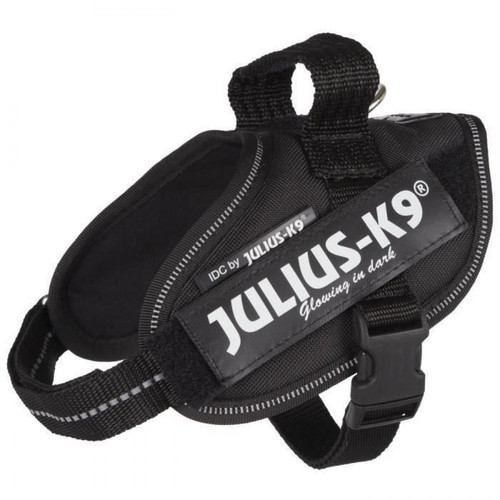 Equipement de transport pour chien Julius K9 JULIUS-K9 Harnais Power IDC - Mini-Mini - S : 40-53 cm-22 mm - Noir - Pour chien