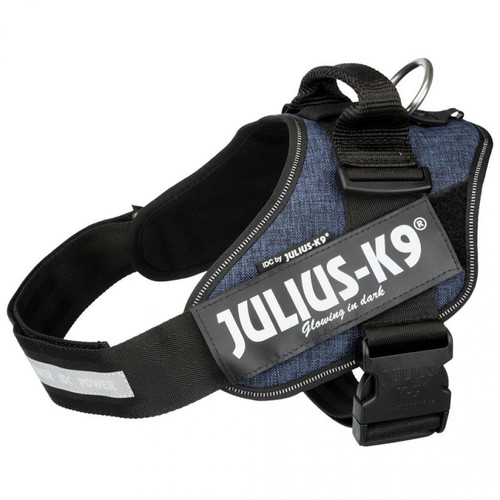 Julius K9 - Harnais IDC-POWER Taille 1-L : 63-85 cm - Jeans matériau denim Julius K9  - Julius K9
