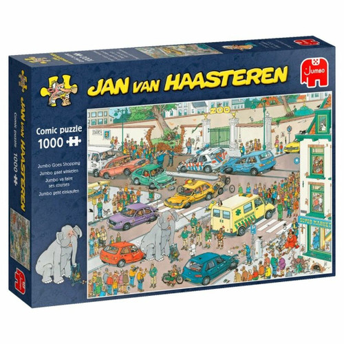 Jumbo Spiele - Jumbo Spiele- Jan Van Haasteren-Jumbo geht einkaufen-1000 Teile Jeu de Puzzle, 20028, Multicolore Jumbo Spiele  - Jeux & Jouets