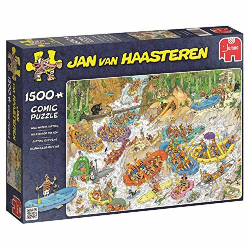 Animaux Jumbo Jumbo Jan Van Haasteren Wild Water Rafting Jigsaw Puzzle (1500 piAces)