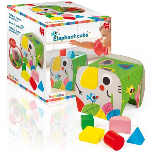 Jumbo - JUMBO 19806 - Elephant cube - Cube d'éveil Jumbo  - Jouets 1er âge