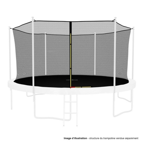 Jump4Fun - Filet intérieur de sécurité pour trampoline avec bouchons hauts de perches et ficelle : ø 14Ft, 6 Perches Jump4Fun  - Jump4Fun
