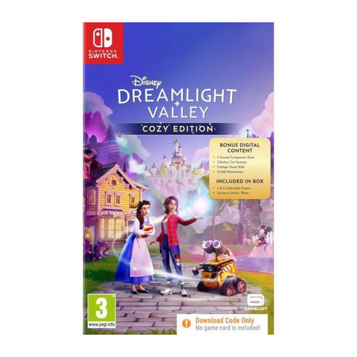Just For Games - Disney Dreamlight Valley Cozy Edition - Jeu Nintendo Switch (Code In A Box) Just For Games - Cadeau de Noël Enfant
