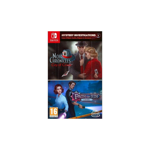 Just For Games - Mystery Investigations 1 - Path Of Sin : Greed + Noir Chronicles: City Of Crime Jeu Nintendo Switch Just For Games  - Nintendo Switch