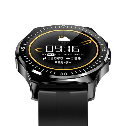 Justgreenbox 1.3-Inch Touch Smart Watch IP67 Bracelet de sport étanche Fitness Tracker, Noir Vert