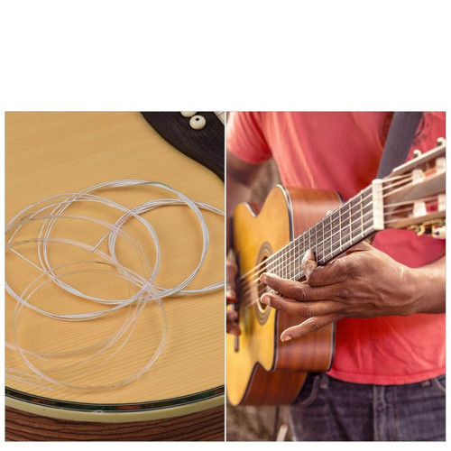 Cordes Cordes de guitare classique Jeu de cordes Crystal Nylon & Carbon (G), Option a