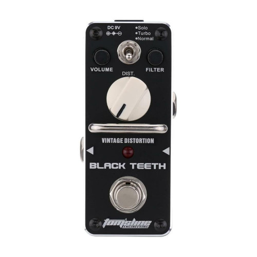 Justgreenbox - Black Teeth Vintage Distortion Pédale d'effet de guitare électrique Mini Single avec True Bypass - T3654657593773 Justgreenbox  - Bypass