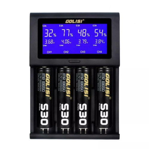 Justgreenbox - Chargeur de batterie USB rapide de l'écran LCD 2A pour batterie 18650 26650 14500 - 1407808 Justgreenbox  - Chargeur rapide