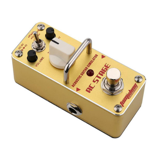 Justgreenbox Mini pédale d'effet électrique simple de simulateur de guitare acoustique de scène AC avec True Bypass - T3654657597382