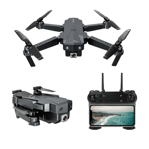 Drone connecté Justgreenbox Drone aérien pliant HD avec deux caméras à flux optique commutable, 4K Wifi