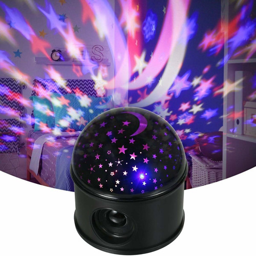 Justgreenbox - Projecteur à LED Ball Light Player BT Music Speaker Player 360 ° Rotation, Christmas Black Justgreenbox  - Projecteurs LED