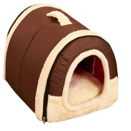 Justgreenbox - Lit de maison pour animaux de compagnie pour petits animaux, Coffee, S 35x30x28cM Justgreenbox  - Niche pour chien
