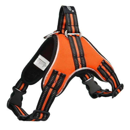 Justgreenbox - Gilet réfléchissant pour chien avec harnais pour chien, gilet de sécurité en tissu maillé respirant, Orange, M Justgreenbox  - Gilet securite