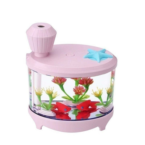 Justgreenbox - Mini humidificateur de lampe d'aquarium alimenté par USB, Rose Justgreenbox  - Mini led