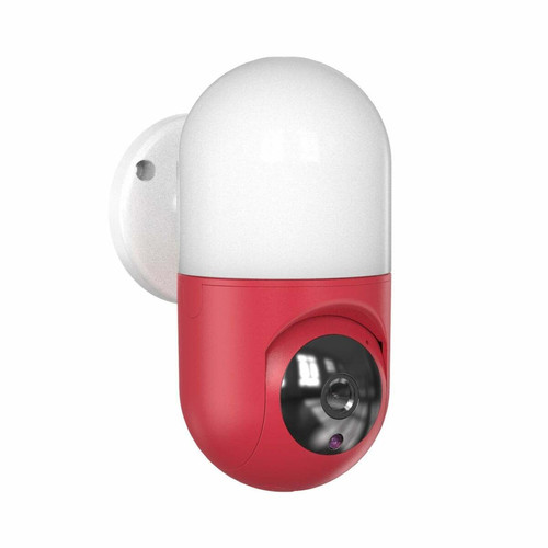 Accessoires sécurité connectée Justgreenbox Caméra WIFI de sécurité à domicile, Rouge