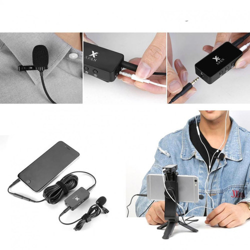 Micros studio Câble de micro à condensateur filaire à clipser pour microphone cravate omnidirectionnel AIR longueur 6 m - 1005001876806040