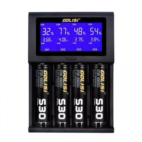 Justgreenbox - Chargeur de batterie USB rapide de l'écran LCD 2A pour batterie 18650 26650 14500 - 1407808 - Justgreenbox