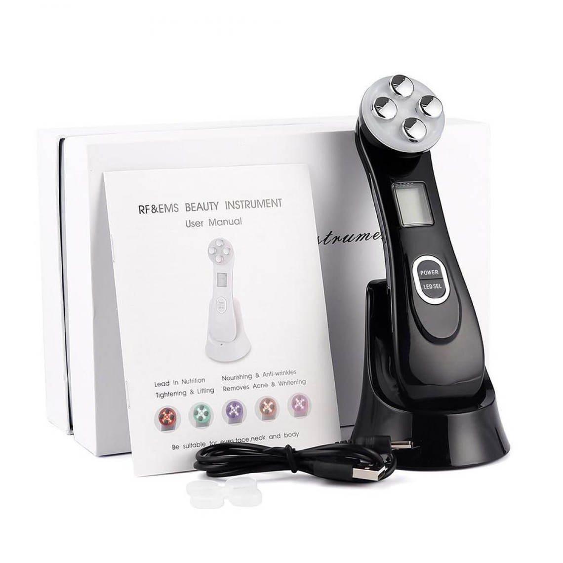 Justgreenbox Mesotherapy Electroporation Radio Frequency Facial Care Device Lift Tighten Beauty Machine