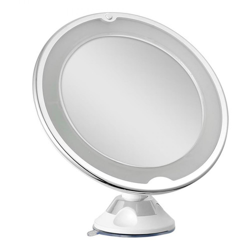 Justgreenbox Miroir de maquillage grossissant 10x portable avec lumière LED - 4000173075601-wt