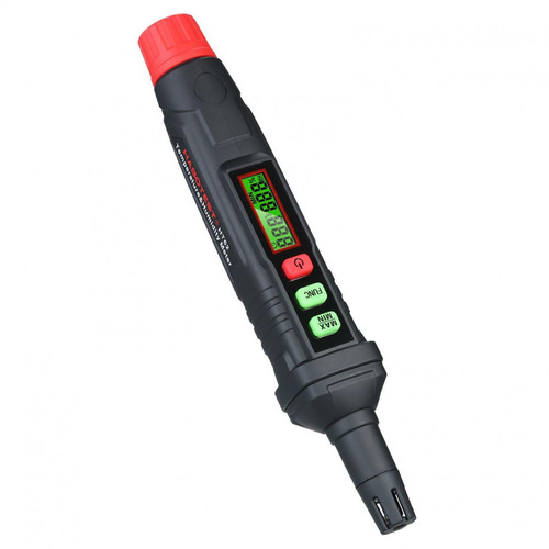 Justgreenbox - Psychromètre numérique 4-en-1 Thermo-hygromètre portable Mini Stylo de mesure de la température et de l'humidité avec ampoule humide de point de rosée (batterie non incluse) - T6112211958026 - Thermomètre connecté
