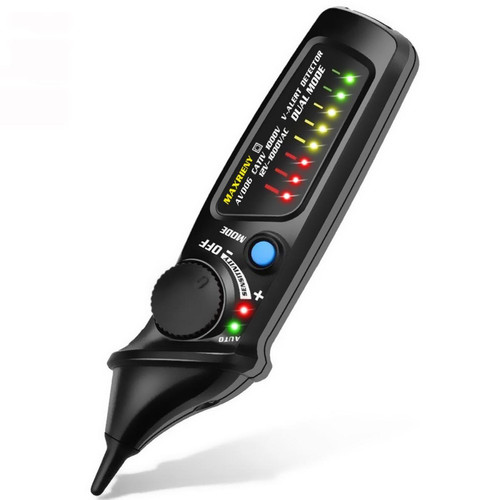 Appareils de mesure Justgreenbox Testeur de circuit de détecteur de tension alternative bimode sans contact avec fonction de lampe de poche - 4001231585550
