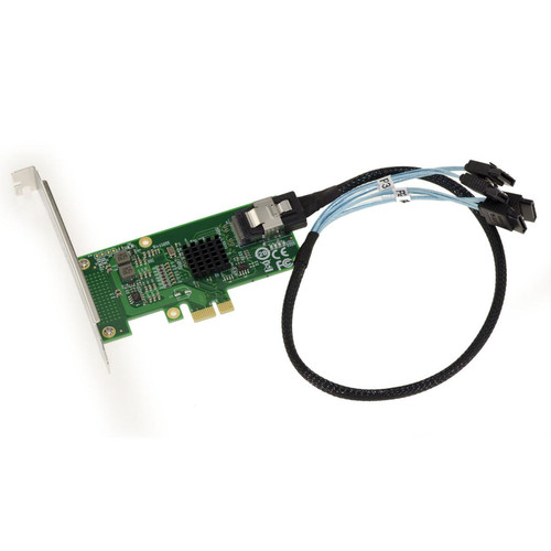 Kalea-Informatique - Carte  PCIe 2.0 1x 4 PORTS SATA 3 6G - CHIPSET MARVELL 88SE9230 - RAID - High et Low Profile - Carte Contrôleur USB