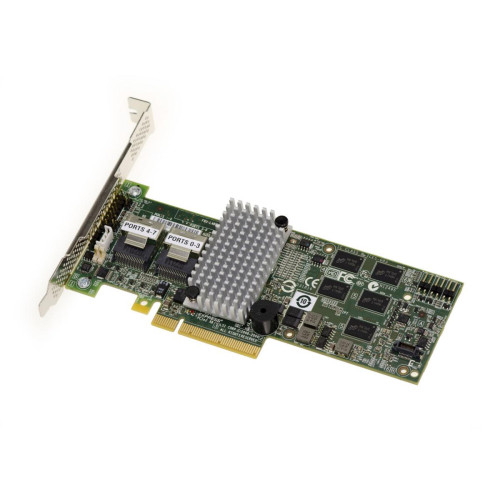 Carte Contrôleur USB Kalea-Informatique Carte contrôleur PCIe 3.0 SAS + SATA - 6GB - 8 Ports - LSI 9260-8i - Raid 0 1 5 6 10 50 60 - Cache 512MB DDRII