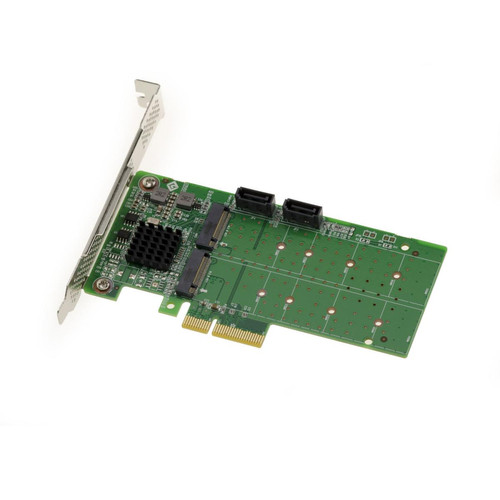 Kalea-Informatique - Carte PCIe 2.0 2x SSD M2 type SATA et 2x HDD SATA 3.0 6G - Marvell 88SE9230 RAID - Carte Contrôleur Pci express 3.0