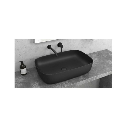 Karag - Vasque rectangulaire MILOS à poser sur un meuble de bain 60x39x14,5 cm Karag  - Meuble vasque poser