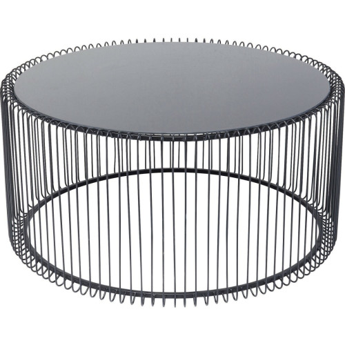 Kare Design - Table basse ronde Wire 80cm noire Kare Design - Tables basses Ronde