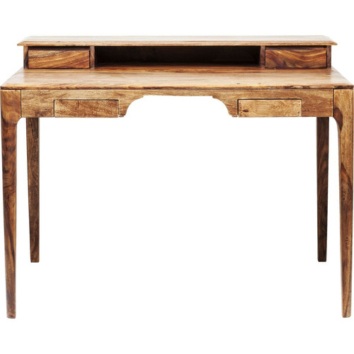 Bureau et table enfant Karedesign Bureau en bois Brooklyn nature 4 tiroirs 110x70cm Kare Design