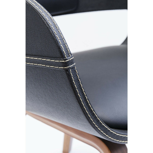 Chaises Chaise avec accoudoirs Costa noyer Kare Design
