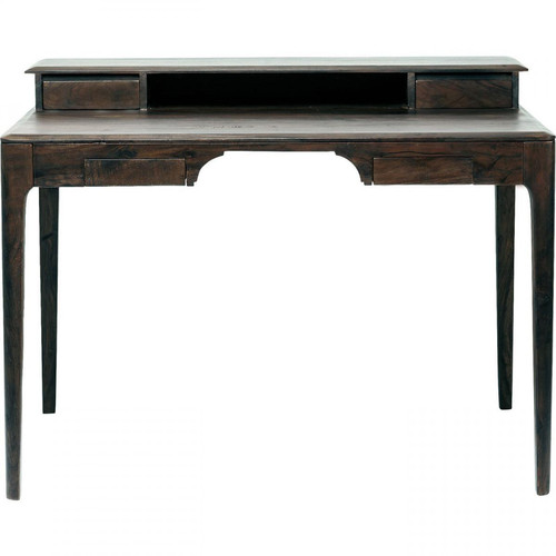 Bureau et table enfant Karedesign Bureau en bois Brooklyn walnut 4 tiroirs 110x70cm Kare Design