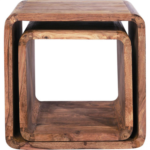 Tables d'appoint Cubes Authentico set de 2 Kare Design
