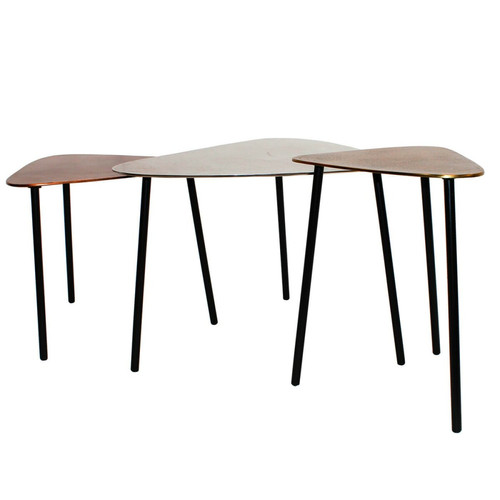 Karedesign - Tables basses Loft Triangle vintage set de 3 Kare Design - Salon, salle à manger Karedesign