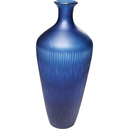 Vases Karedesign Vase Cutting Blue 43cm Kare Design