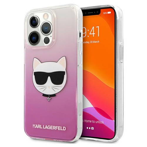 Karl Lagerfeld - karl lagerfeld klhcp13lctrp iphone 13 pro / 13 6,1" coque dur różowy/rose choupette head Karl Lagerfeld  - Marchand Magunivers