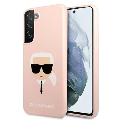 Karl Lagerfeld - Karl Lagerfeld Silicone Ikonik Karl`s Head - Coque pour Samsung Galaxy S22+ (rose) Karl Lagerfeld  - Karl Lagerfeld