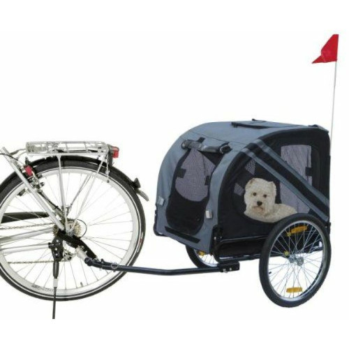Karlie - Karlie 31605 Remorque de vélo pour chien Doggy Liner Economy 125 x 95 x 72 cm Gris/noir Karlie  - Karlie