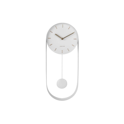 Karlsson - Horloge en métal Pendulum Charm Blanc - Karlsson Karlsson - Horloges, pendules Karlsson