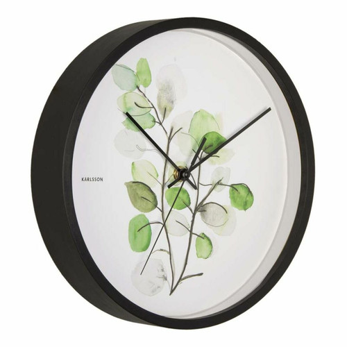 Horloges, pendules Karlsson Horloge ronde  Botanical 26 cm Eucalyptus.