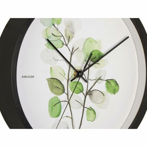 Horloges, pendules Horloge ronde  Botanical 26 cm Eucalyptus.