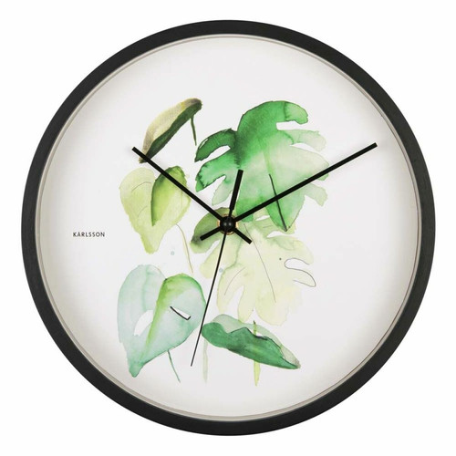 Karlsson Horloge ronde  Botanical 26 cm Monstrera.