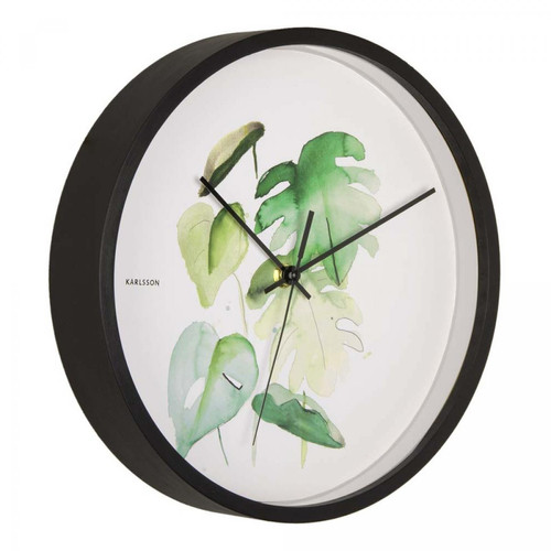 Karlsson -Horloge ronde  Botanical 26 cm Monstrera Karlsson  - Karlsson
