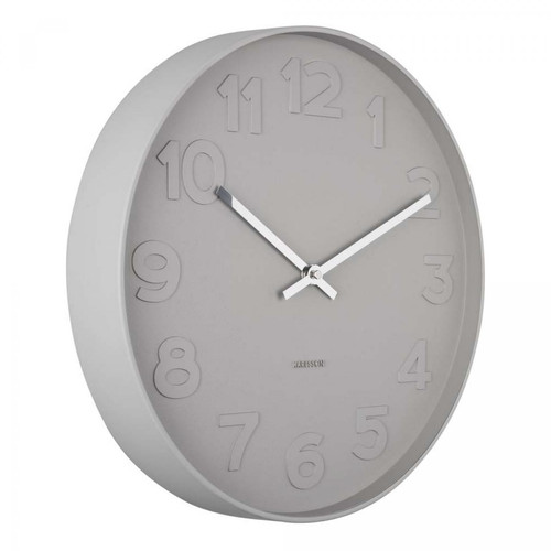 Karlsson - Horloge ronde Mr. numbers  37.5 cm gris foncé - Karlsson