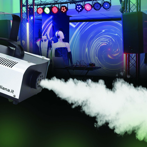 Machines à fumée Machine à fumée Karma DJ902 - FOGGER 900W, Capacité 1L, Télécommandes sans fil/filaire - jusqu'à 260 m3/min de fumée - 1L INCLUS