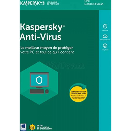 Kaspersky - Kaspersky AntiVirus_2022 OEM 1poste/1an KL1171F5AFS-20HPENV - Logiciels