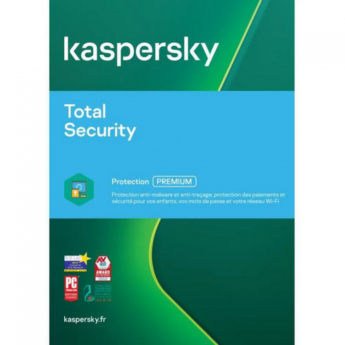 Kaspersky - Kaspersky Total Security 2022 - (1 Poste - 1 An) | Version Téléchargement Kaspersky  - Logiciels