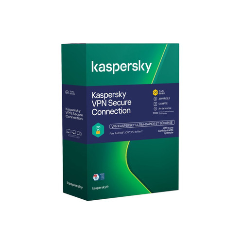 Kaspersky - Kaspersky VPN Secure connection 5 Postes/1 An Kaspersky  - Traitement de Texte & Tableur