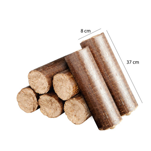 Accessoires de radiateur électrique Pack Briquettes de Bois Biologique Kekai 10 Kg pour Cheminées, Poêles et Chaudières ou Cuisinières à Bois